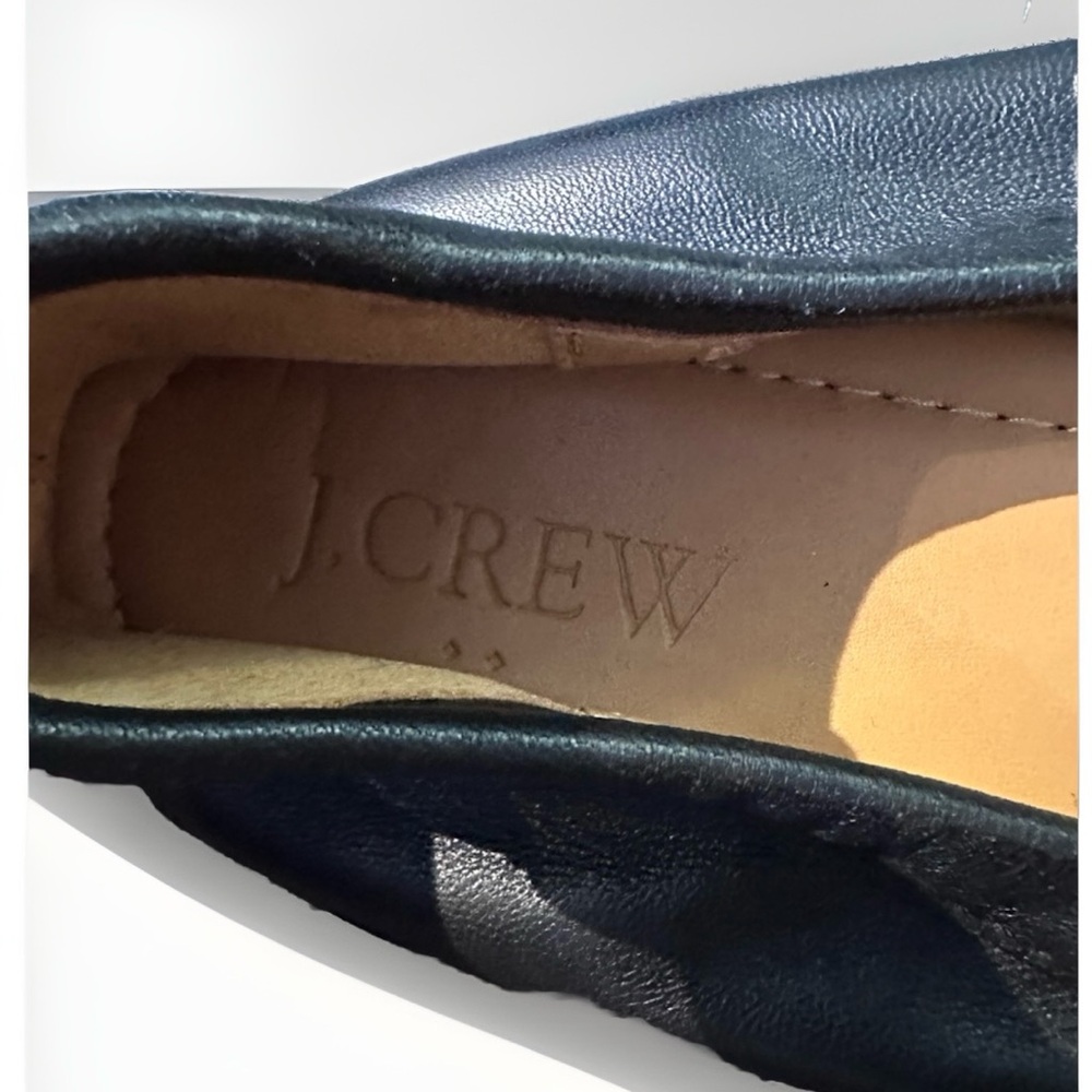 J. Crew Lizzie Leather Ballet Flats Black Women’s Size 8.5 - Picture 8 of 10